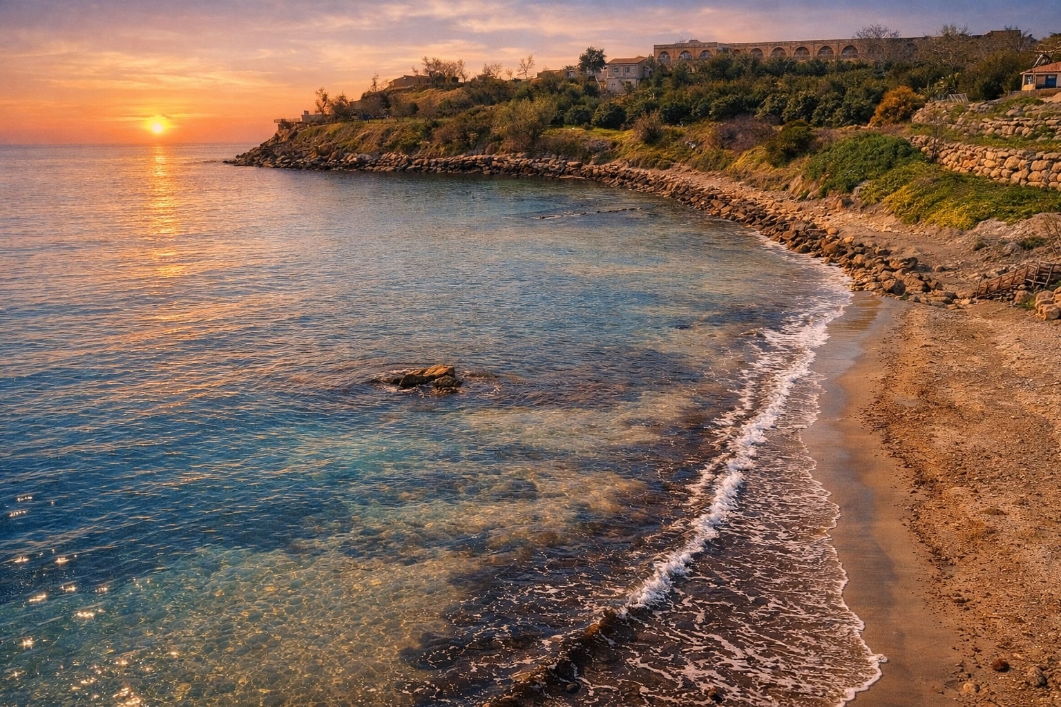 Tramonto sull'Area Marina Protetta di Capo Rizzuto